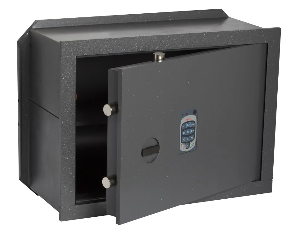 Bricard coffre-fort électronique à emmurer, porte ouverte
